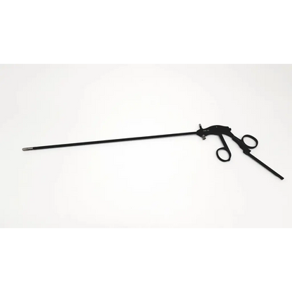 Black richard wolf 8383.127 endoscopic double action short cup with long slender shaft and ergonomic handles