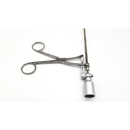 Silver richard wolf 8384.21 kleppinger bipolar forceps insert with articulated handles and cylindrical tip shaft