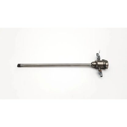 Richard Wolf 8655.144 internal sheath resectoscope with long metallic shaft and control head featuring multiple ports and knobs