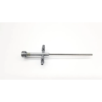 Silver richard wolf 8852.03 sheath da24-83 surgical instrument with slender shaft and cross-shaped multiport handle