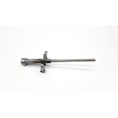 Silver-colored metal richard wolf 8853.05 outer sheath with long slender shaft and articulated joints for da24-81 use