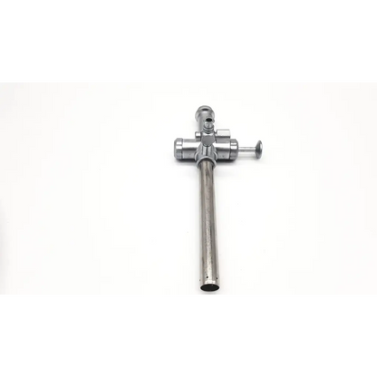 Stainless steel richard wolf ureteroscope with a cross-shaped handle and articulated joints featuring a 10mm sheath da24-71