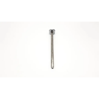 Silver-colored metal valve stem with hexagonal head and threaded shaft for richard wolf surgical instrument 8934.95 5<10
