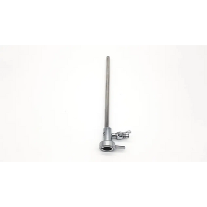 Silver richard wolf 8962.01 sheath surgical retractor with long slender handle and adjustable tension mechanism
