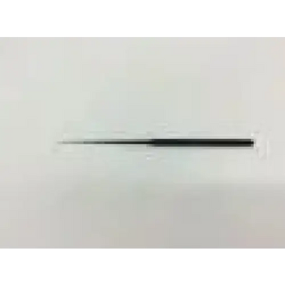 Black metal ent round knurled straight pick with slender pointed tip and smooth cylindrical shaft by richards 13-0360
