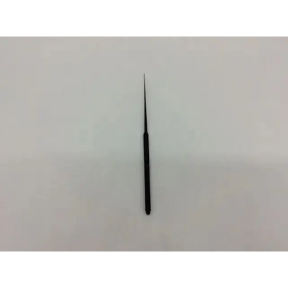 Black metal Richards 13-0360 ent round knurled pick with slender pointed tip and textured grip for precision use