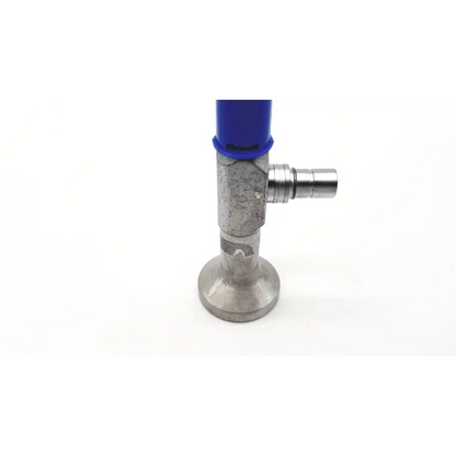 Richards 23-0851 sinuscope da46-93 blue plastic-capped metal gas valve with threaded metallic outlet visible