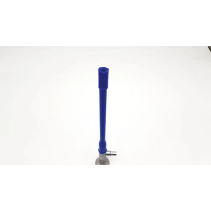 Blue plastic laboratory bunsen burner with metallic base and side valve for sinuscope da46-93 by richards 23-0851