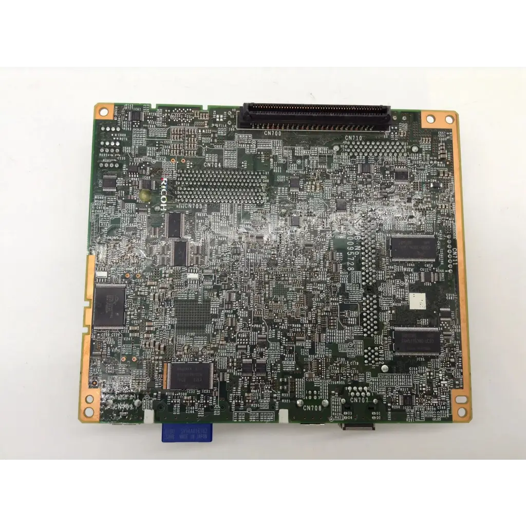 Ricoh d0135723 controller board green circuit board with gold edges and black integrated circuits for mp 4000
