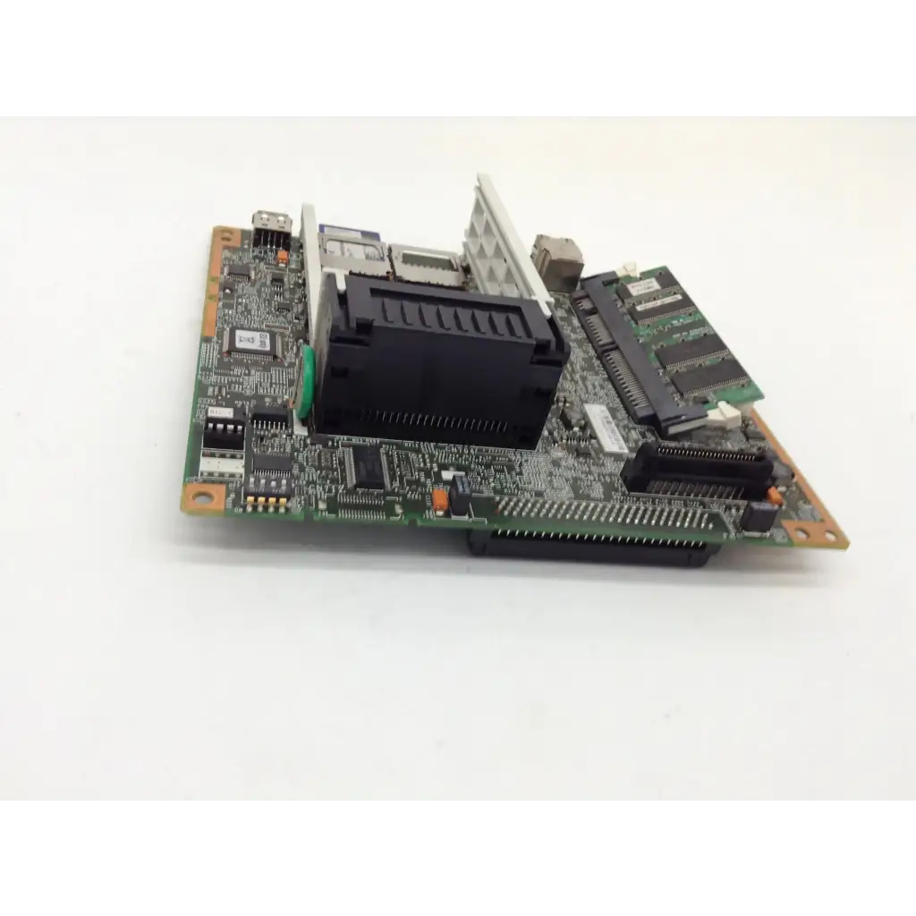 Green ricoh d0135723 controller board with black components and prominent connector for mp 4000 printer