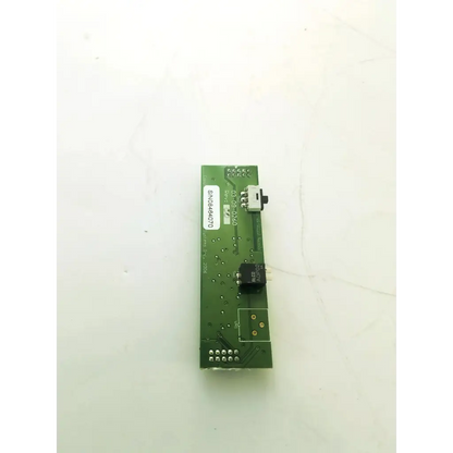 Green rectangular circuit board bbcb3-10a with black electronic components and white label rtf 31-01-0223 rev 00