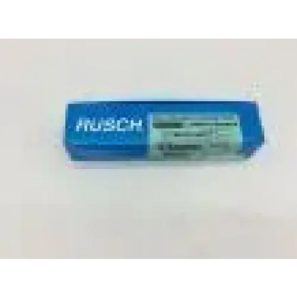 Blue rectangular box with musch branding and transparent window showing rusch fiberoptic handle med laryngoscope inside