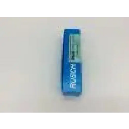 Blue bosch usb flash drive with transparent window showing circuitry paired with rusch 004411100 fiberoptic handle med laryngoscope