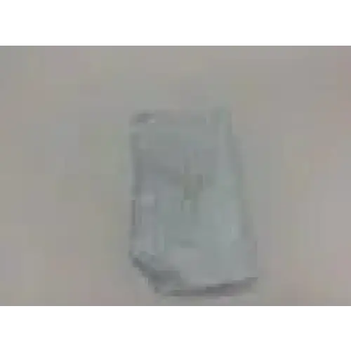 A translucent rectangular plastic bag holding the rusch mac-2 stainless steel laryngoscope fiber optic blade