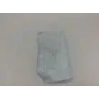 A translucent rectangular plastic bag holding the rusch mac-2 stainless steel laryngoscope fiber optic blade