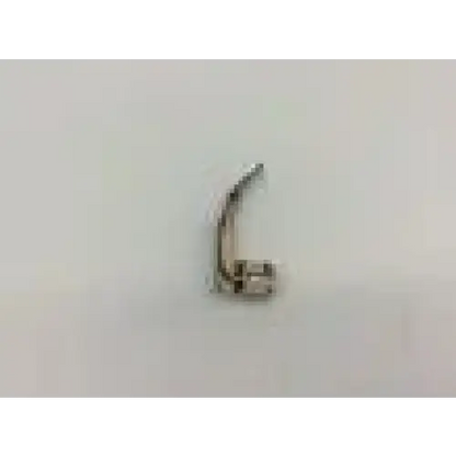 Silver curved stainless steel laryngoscope handle with hinge for rusch mac-2 steel laryngoscope fiber optic blade