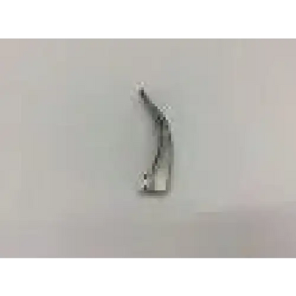 A sleek silver rusch macintosh mac 3 fiber optic laryngoscope blade with polished metal and bulb attachment