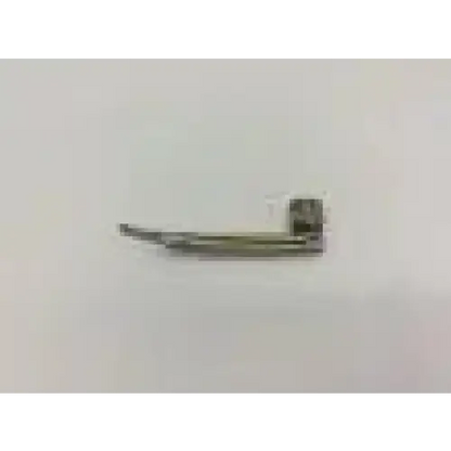 Silver stainless steel laryngoscope with curved blade and handle rusch mill-2 steel laryngoscope fiber optic blade