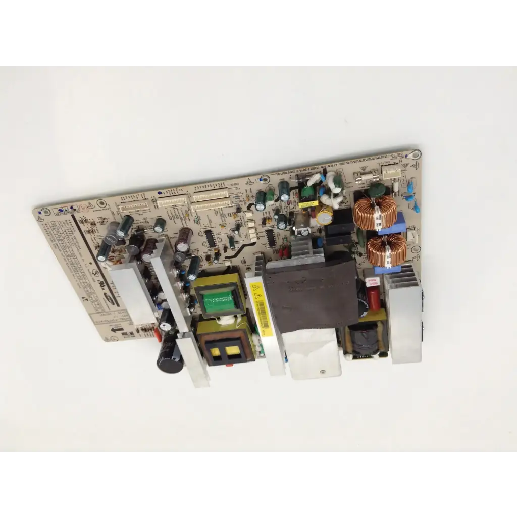 Silver samsung pspf501a01a power supply board with electronic components and copper coils for power management