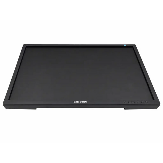 Black samsung syncmaster 2443 lcd monitor with sleek rectangular frame and subtle bezel display
