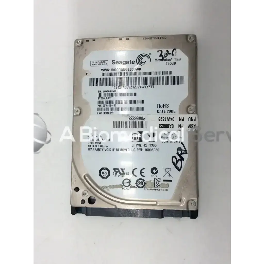 Seagate Momentus Thin 9ZV142-071 320GB Hard Drive - Medical