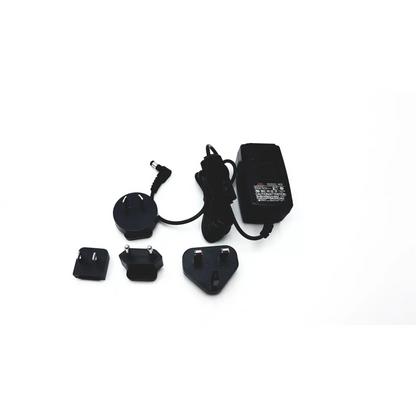 Black seca medical power universal travel adapter with multiple international plug adapters for medical power supply use