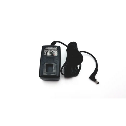 Seca medical power supply 400-0000-009 black plastic adapter with coiled cable and angled connector for medical use