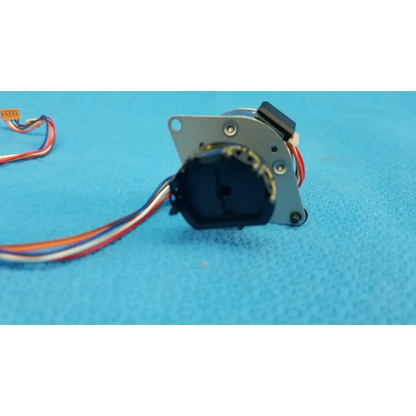 Black and silver internal shutter stepper motor with multi-colored wiring for seiko epson topcon retinal camera