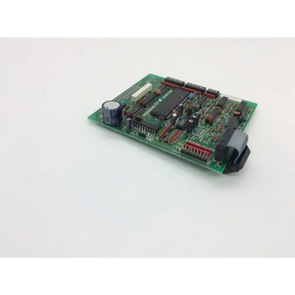 Green printed circuit board with capacitors and integrated circuits in seiko 3b66264492 sii board model if0121-gcb