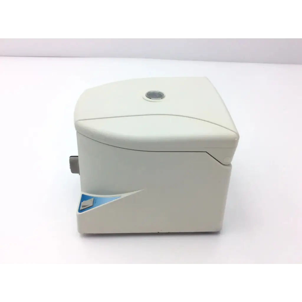 Beige plastic separation technology micro 12 high-performance microcentrifuge with blue and white label on front