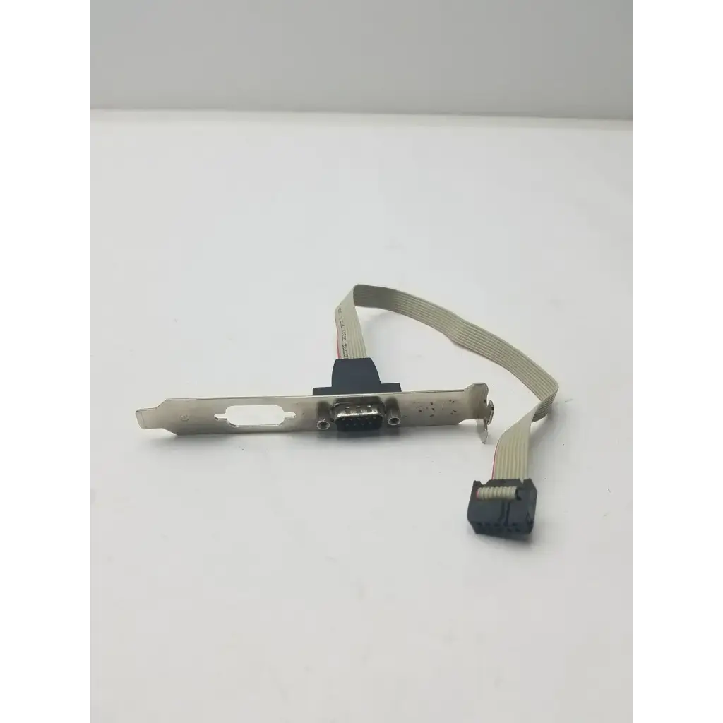 Generic Serial 9 Pin DB9 RS232 Motherboard Com Port Ribbon Cable Connector Slot Bracket RS232 Serial Port Bracket Cable, second-hand product photo 5
