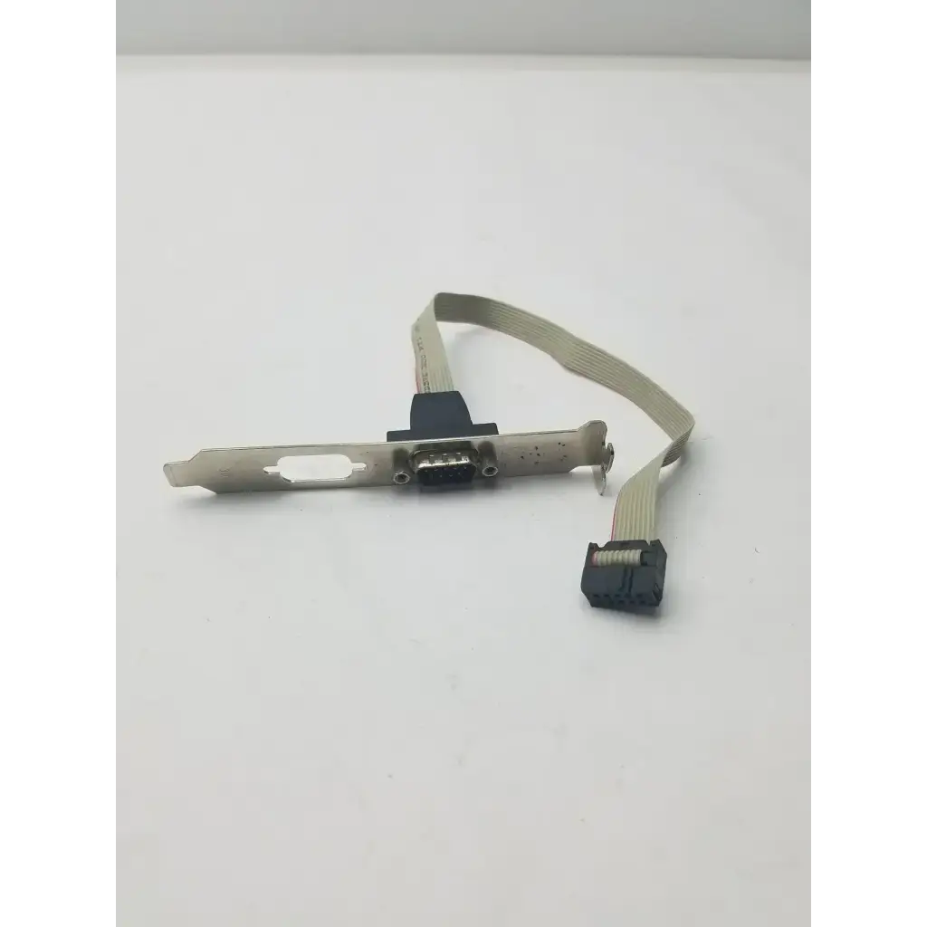 Generic Serial 9 Pin DB9 RS232 Motherboard Com Port Ribbon Cable Connector Slot Bracket RS232 Serial Port Bracket Cable, second-hand product photo 4