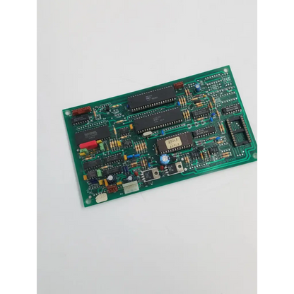 Green rectangular control board arsh-05 with black integrated circuits and components for board bbcb2-11 22523sm