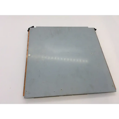 Gray metallic shimadzu sarano 4700bf ultrasound board assembly panel with copper edge connectors and black protectors