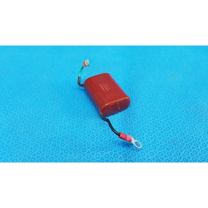 Red rectangular shizuki mpp 4.7k 630v high-voltage film capacitor with black and green wires for topcon retinal camera