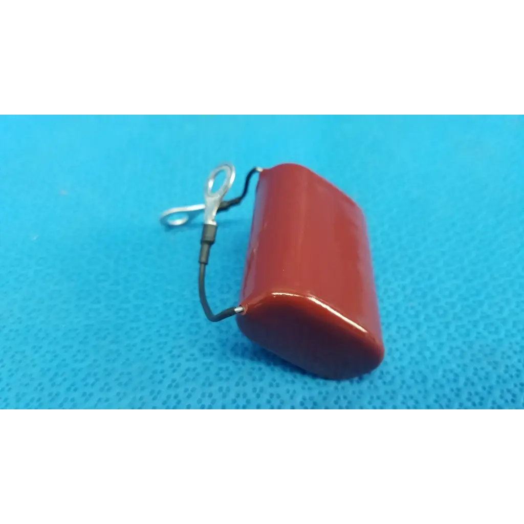 Red rectangular mpp film capacitor 4.7k 630v with silver clip and black wire for topcon retinal camera use