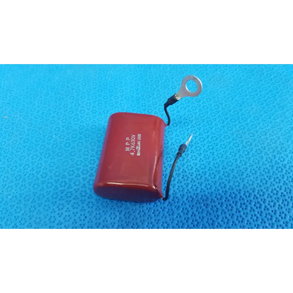 Red rectangular shizuki mpp film capacitor 4.7k 630v with black wires for topcon retinal camera use