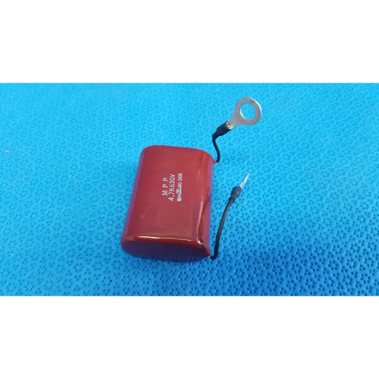 Red rectangular shizuki mpp film capacitor 4.7k 630v with black wires for topcon retinal camera use