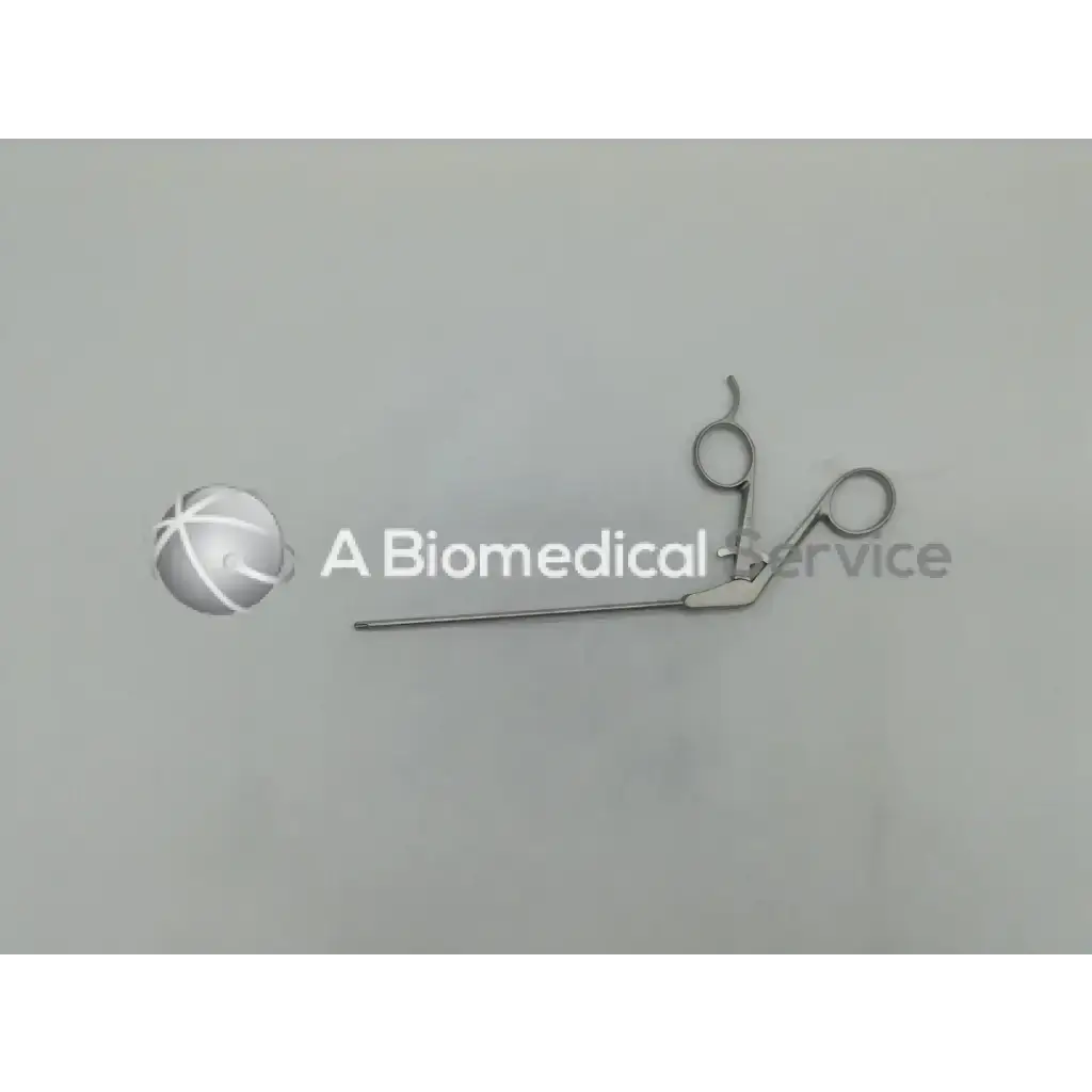 Stainless steel shutt linvatec surgical arthroscopic grasping forceps with curved handles and straight slender working end