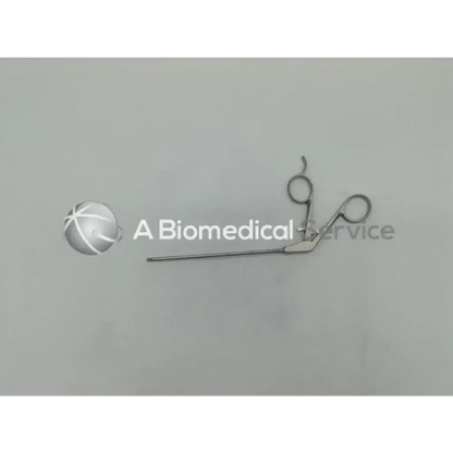 Stainless steel shutt linvatec surgical arthroscopic grasping forceps with curved handles and straight slender working end