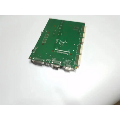 Green rectangular circuit board with multiple ports and components for siemens medical solution x300 3.0 board rev 03
