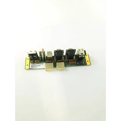 Black and gold electronic interface board with usb hdmi and audio ports on back side of siemens medical solutions acuson x300-i0-sub model