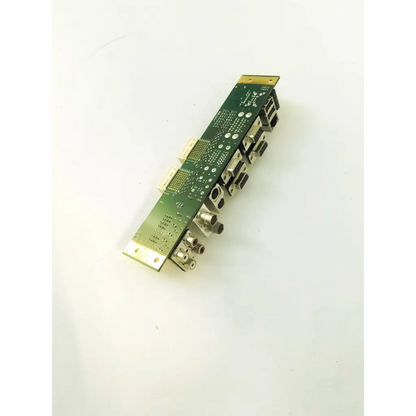 Green circuit board with multiple ports on the back of siemens medical solutions acuson x300-i0-sub model 10131992