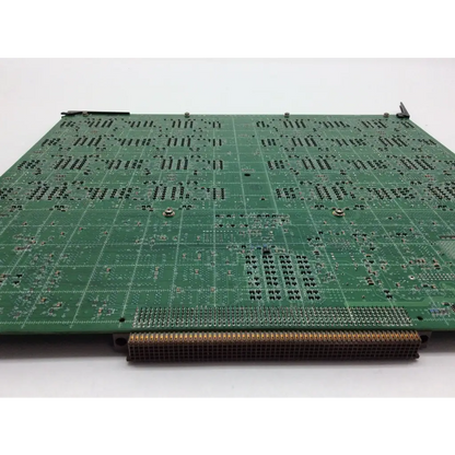 Green rectangular siemens sequoia ultrasound board rev d assy with dense soldered components and gold connector strip