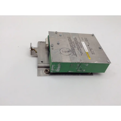 Green and silver metallic industrial box with stamped beproft logo and technical specifications for siemens e148623m c-arm