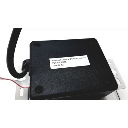 Black rectangular silex technology sx-500 serial server with matte finish and attached cables for device connectivity