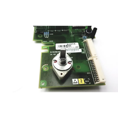Silver rotary encoder mounted on green siemens unit regulator board for sirona d3302 dental x-ray unit