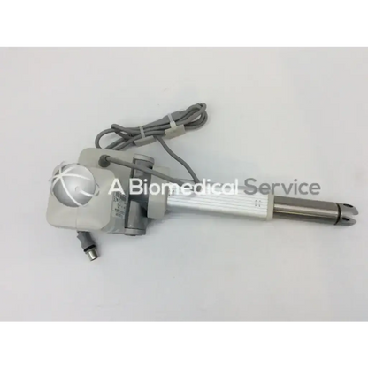 Gray and silver skf actuation hand control bbcb4-2 with textured grip metallic shaft and coiled cable for precise use