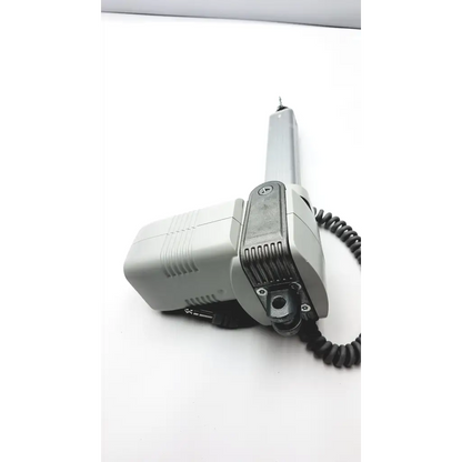 Gray skf actuation max30 200mm linear actuator with coiled black cable and textured grip for precise motion control