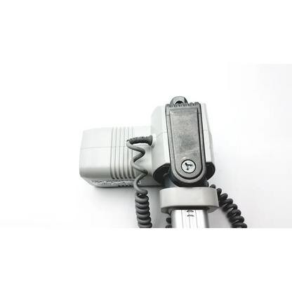 Gray plastic door operator with coiled black cable and keyhole on metal latch for skf actuation max30 200mm linear actuator